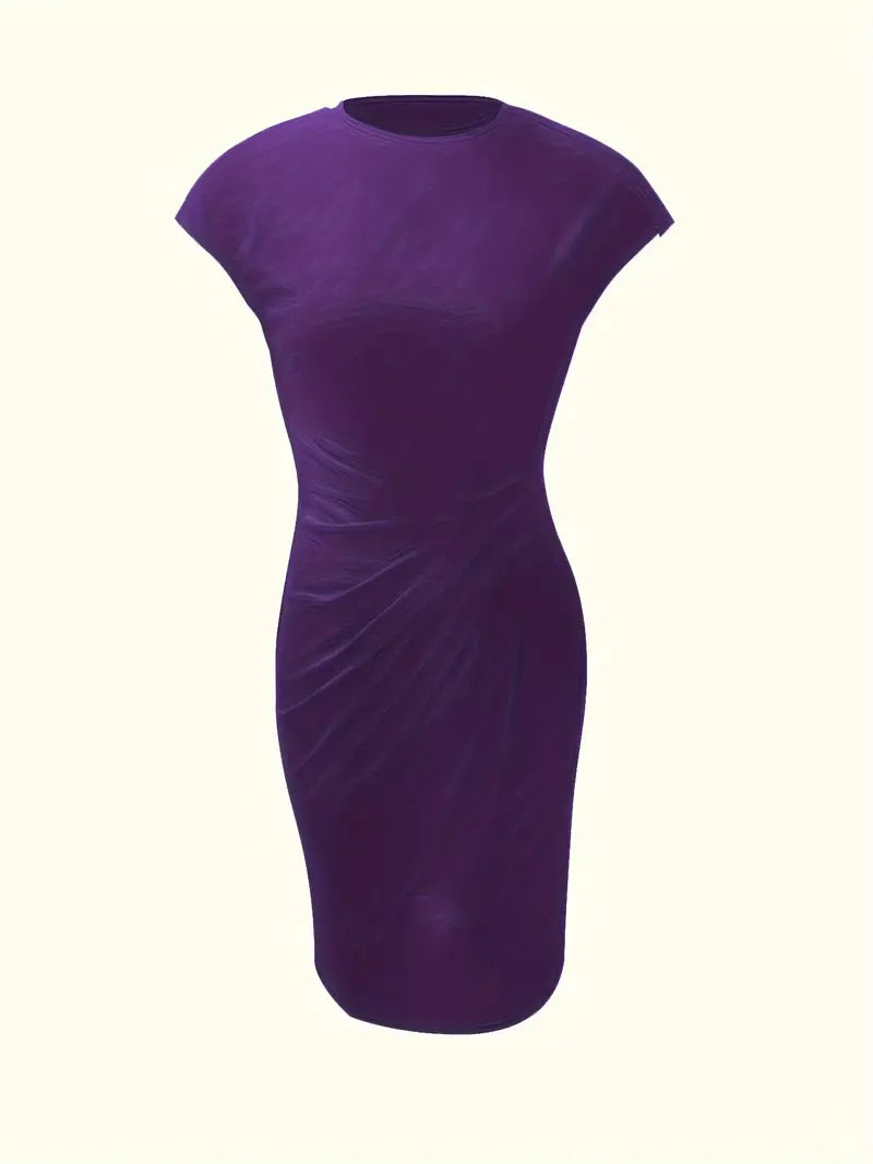 Katie | Women’s Classic Short Sleeve Bodycon Dress - Image 21
