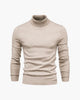 Men's long-sleeve ribbed turtleneck jumper in multiple colours