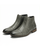 Men's Chelsea ankle boots with elastic side panels, rounded toes and low heels