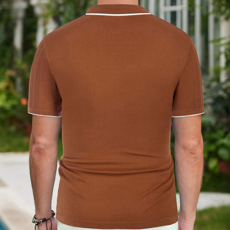 Hayden | Men's Knit Short Sleeve Polo Shirt