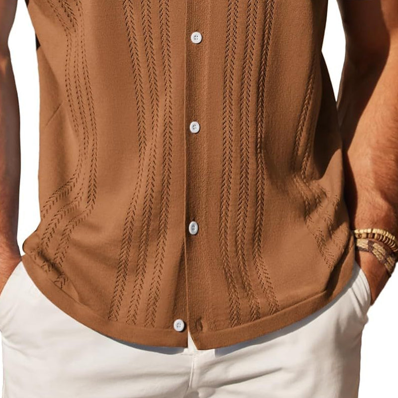 Hayden | Men's Knit Short Sleeve Polo Shirt