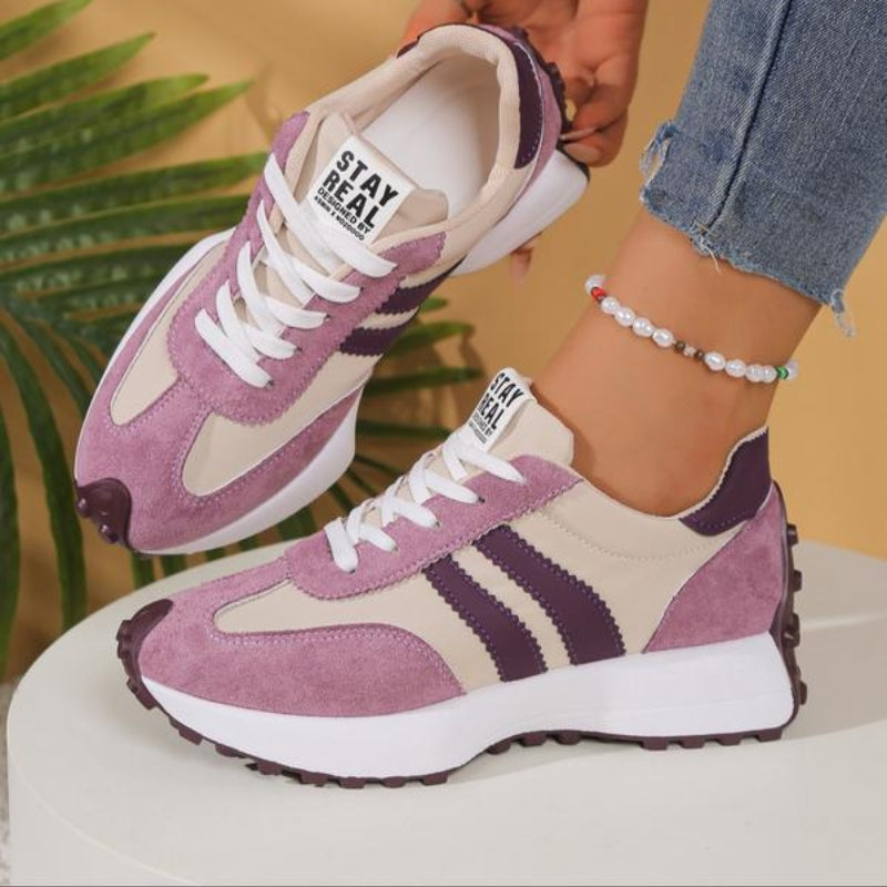Reeve | Women's Retro Platform Sneakers Lace Up Chunky Sole
