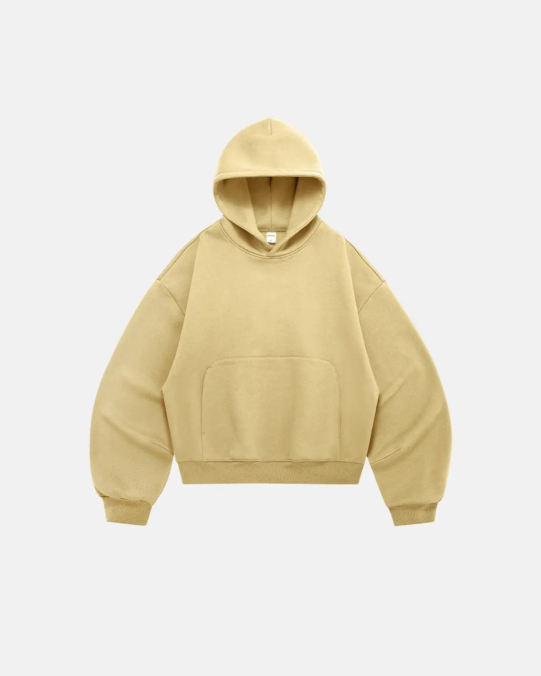 Unisex boxy fit pullover hoodie with hood and kangaroo pocket