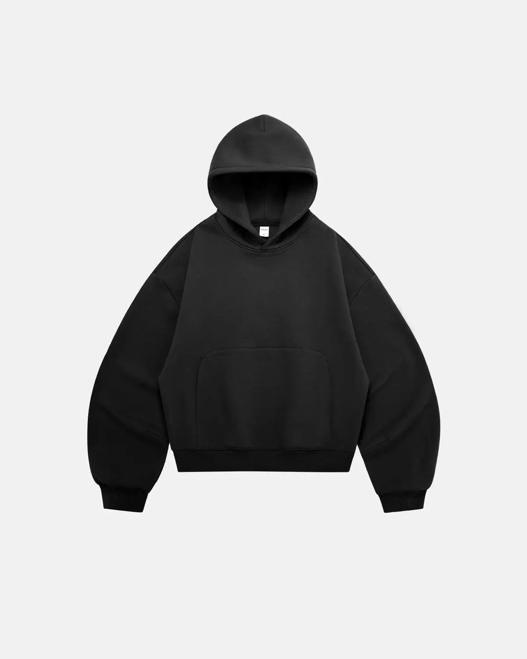 Unisex boxy fit pullover hoodie with hood and kangaroo pocket