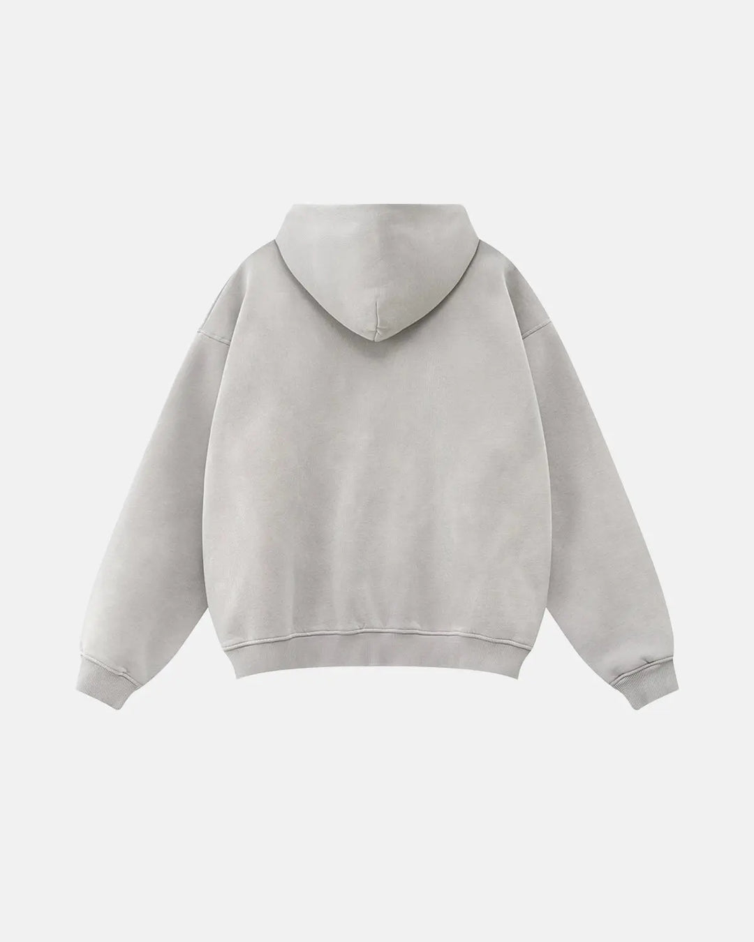 Graphic zip-up hoodie with hood and front pockets