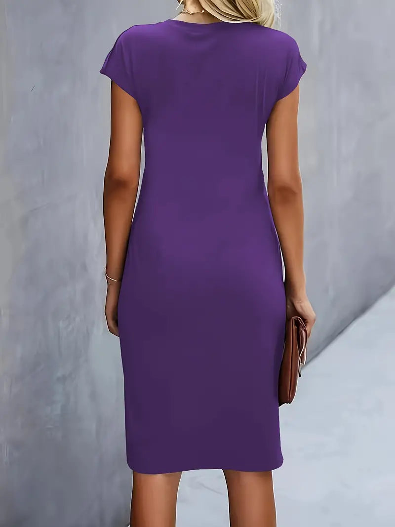 Katie | Women’s Classic Short Sleeve Bodycon Dress - Image 20