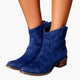 Women's western boots with pull tabs and stitched panels