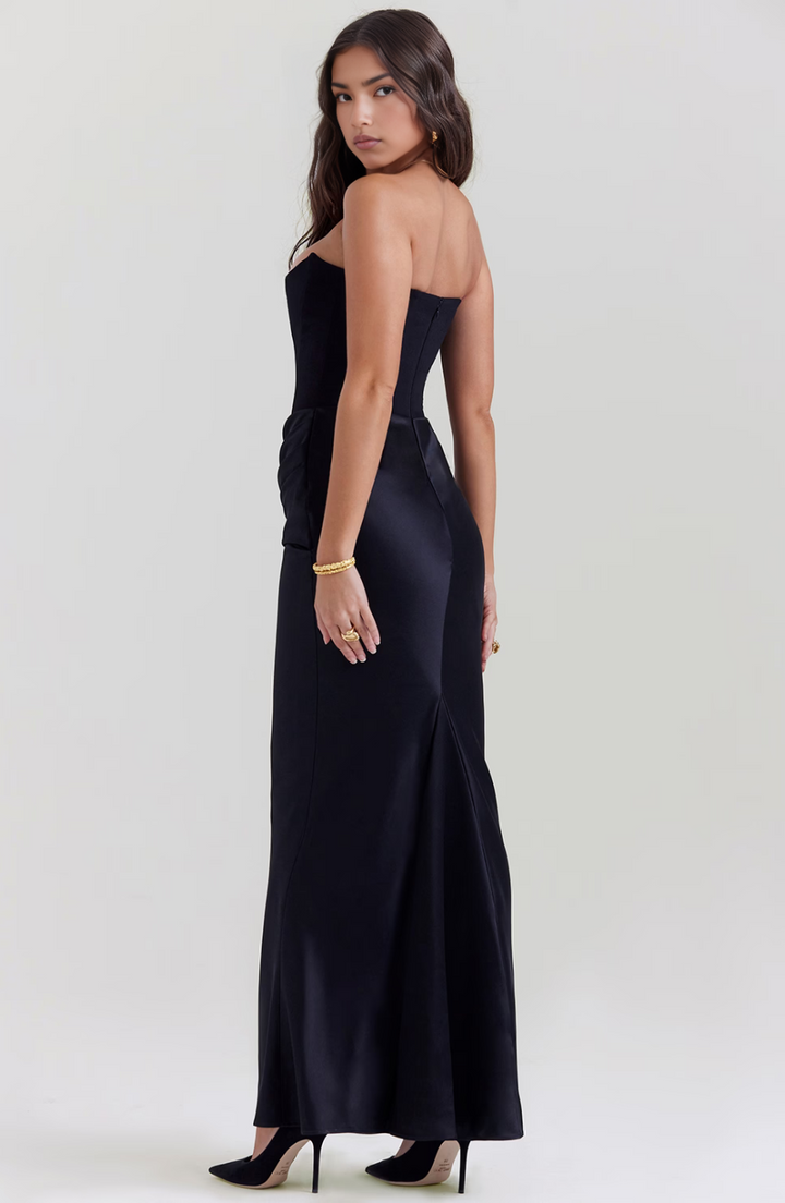 Camille | Women’s Strapless Corset Bodycon Maxi Dress - Image 2