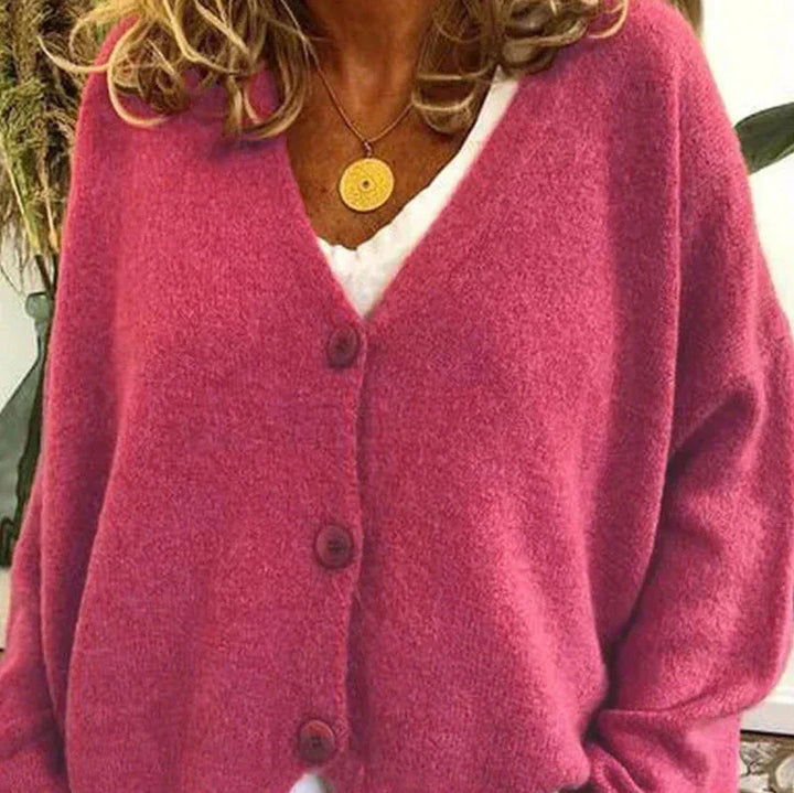 Diana | Women’s Cozy V-Neck Button Cardigan - Image 13