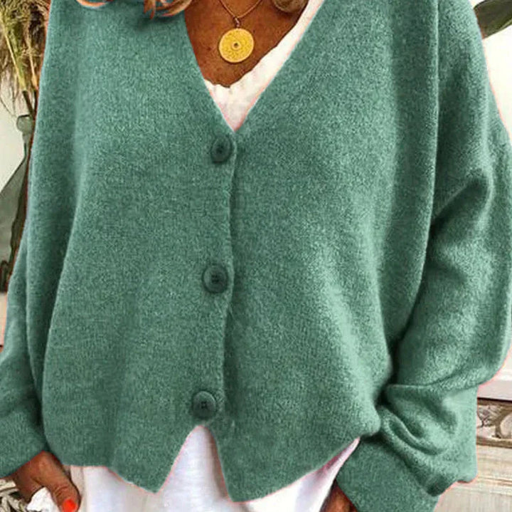 Diana | Women’s Cozy V-Neck Button Cardigan - Image 5
