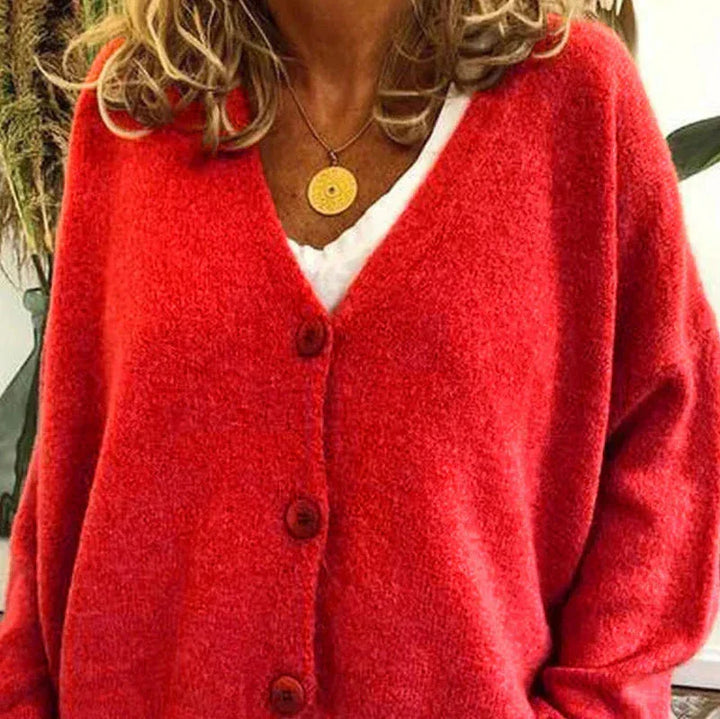 Diana | Women’s Cozy V-Neck Button Cardigan - Image 11
