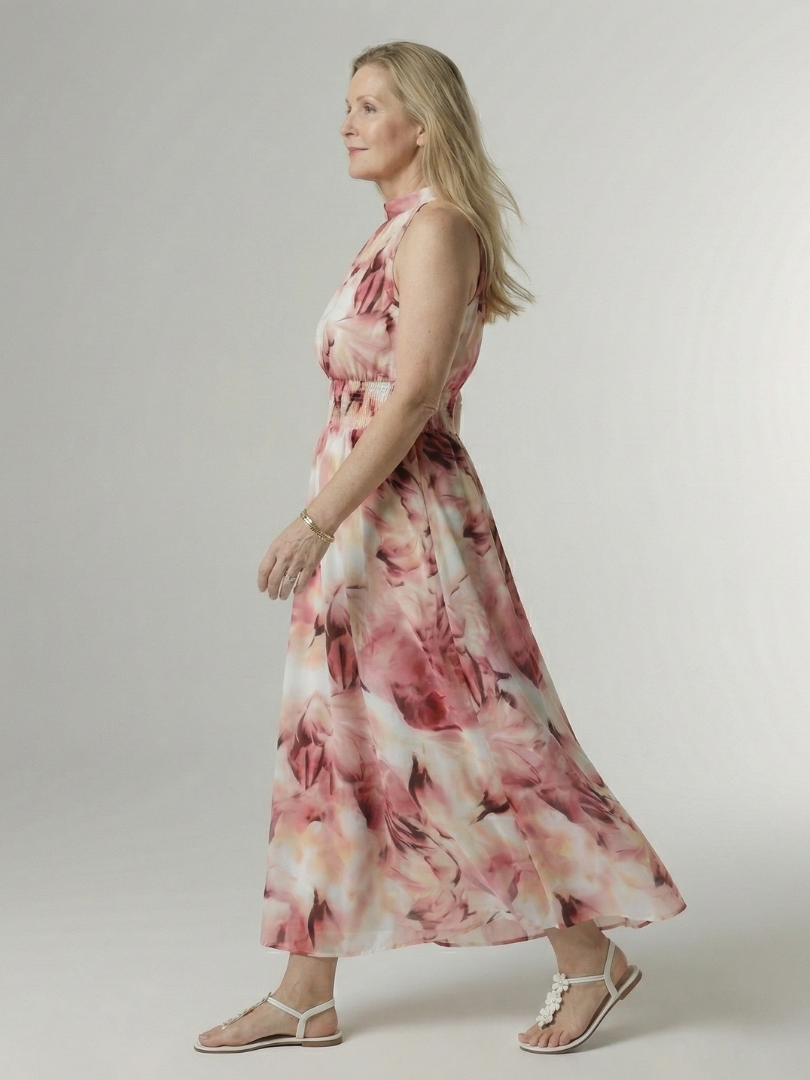 Sylin | Gathered Halter Midi Dress for Women - Image 13