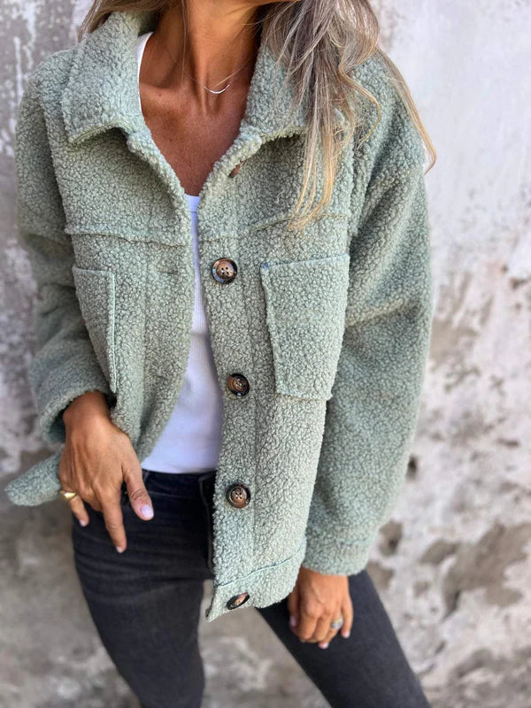 Women's Lapel Collar Short Jacket