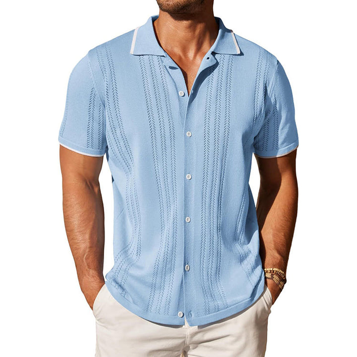 Hayden | Men's Knit Short Sleeve Polo Shirt