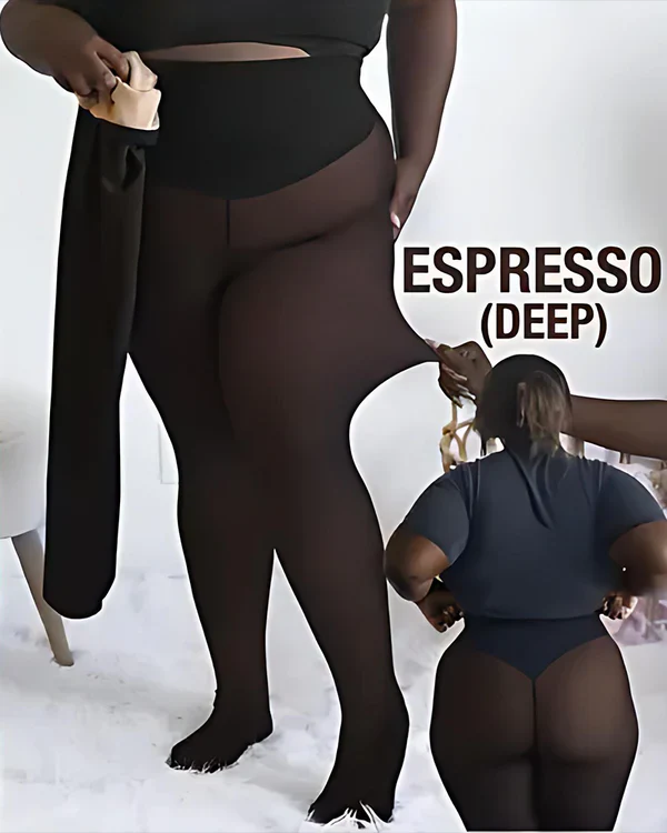 Women's high-waisted full-length fleece lined leggings
