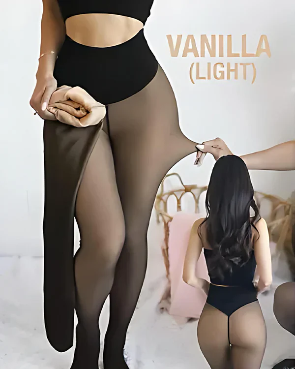 Women's high-waisted full-length fleece lined leggings