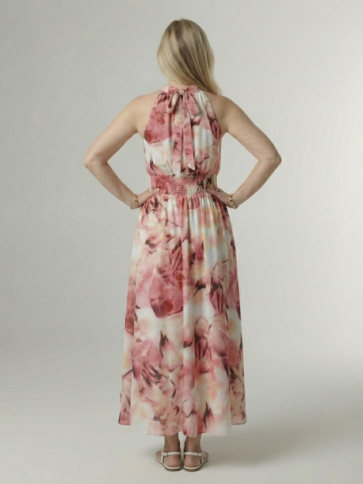 Sylin | Gathered Halter Midi Dress for Women - Image 15