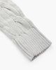 Men's cable knit half-zip sweater with stand collar