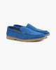 Unisex slip-on loafers with penny strap detail and flat soles