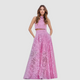 Women's Two-Piece Set — Crop Top & Eyelet Maxi Skirt, Summer