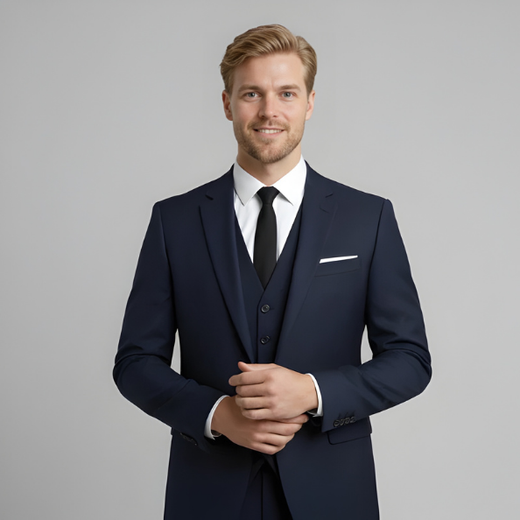 Carson | Men's Three Piece Slim Fit Formal Suit Set