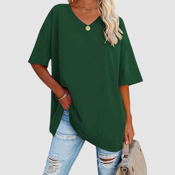 Women's V-Neck T-Shirt — Lightweight Elegant Summer Tee