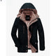 Men's hooded multi-pocket winter parka jacket