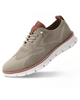 Unisex lace-up sneakers with textured panels and a white segmented sole