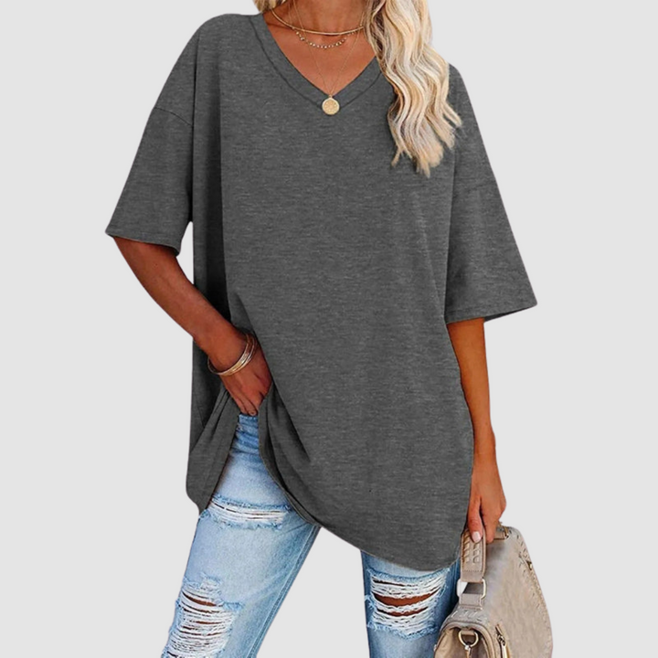 Women's V-Neck T-Shirt — Lightweight Elegant Summer Tee