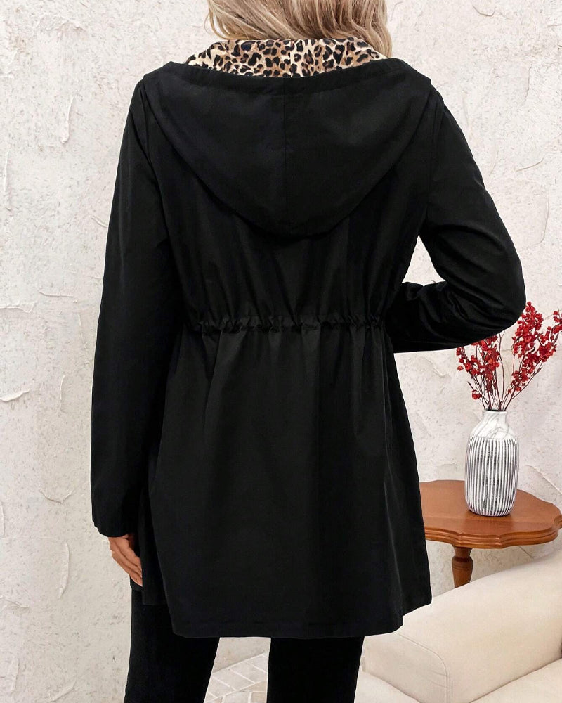 Aleah | Reversible Coat with Leopard Print - Image 12