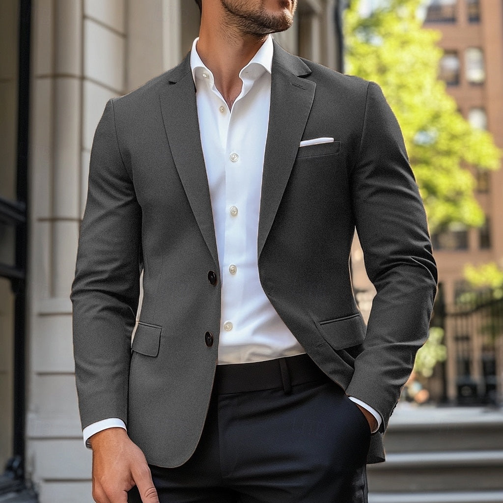 Men's Single Breasted Blazer Jacket