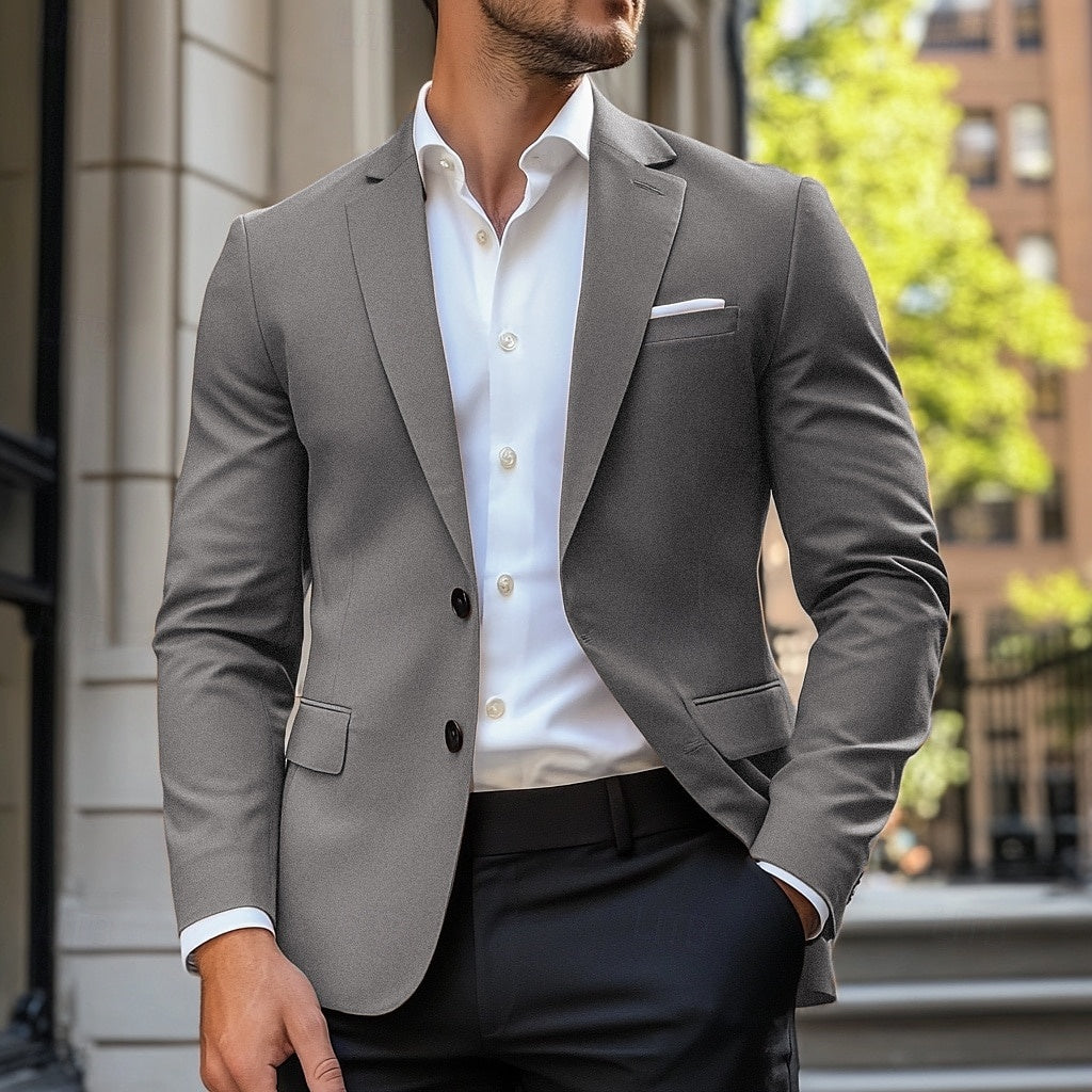 Men's Single Breasted Blazer Jacket
