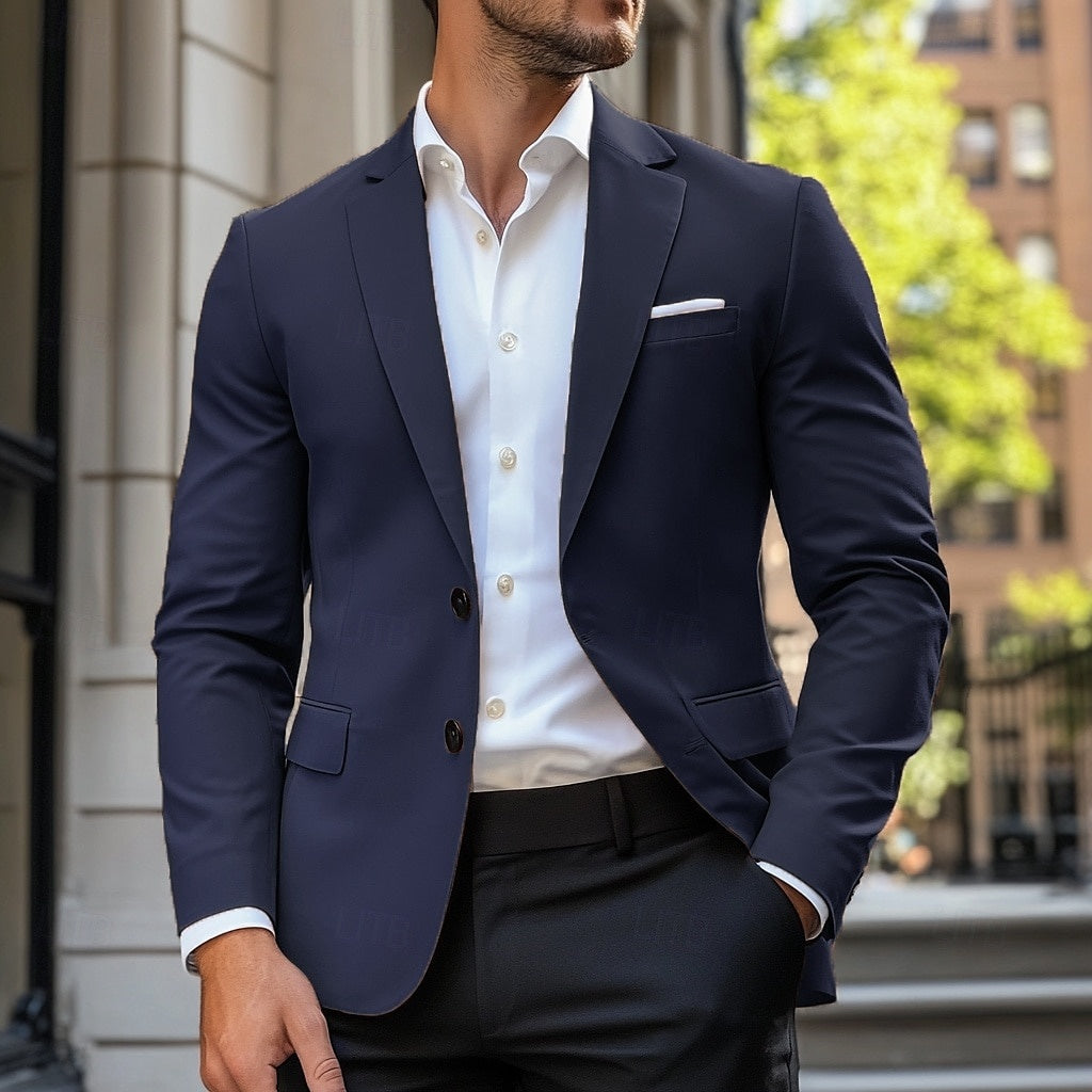 Men's Single Breasted Blazer Jacket