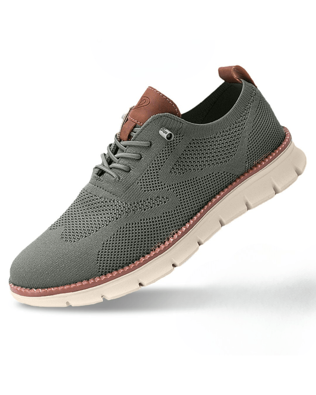 Unisex lace-up sneakers with textured panels and a white segmented sole