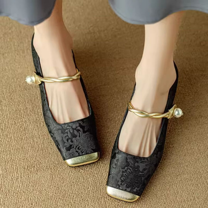 Isabella | Women's Gold Heels - Image 5