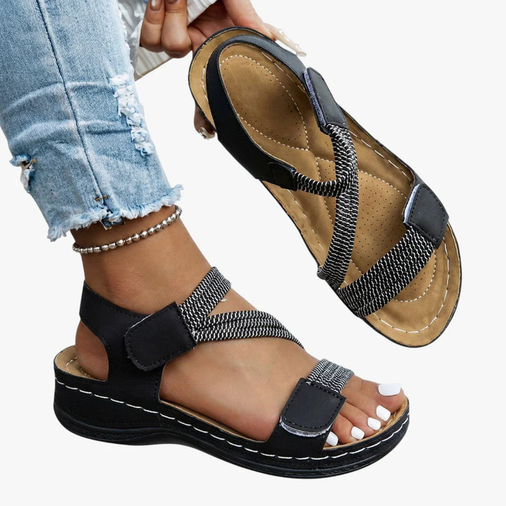 Women's adjustable velcro comfort sandals