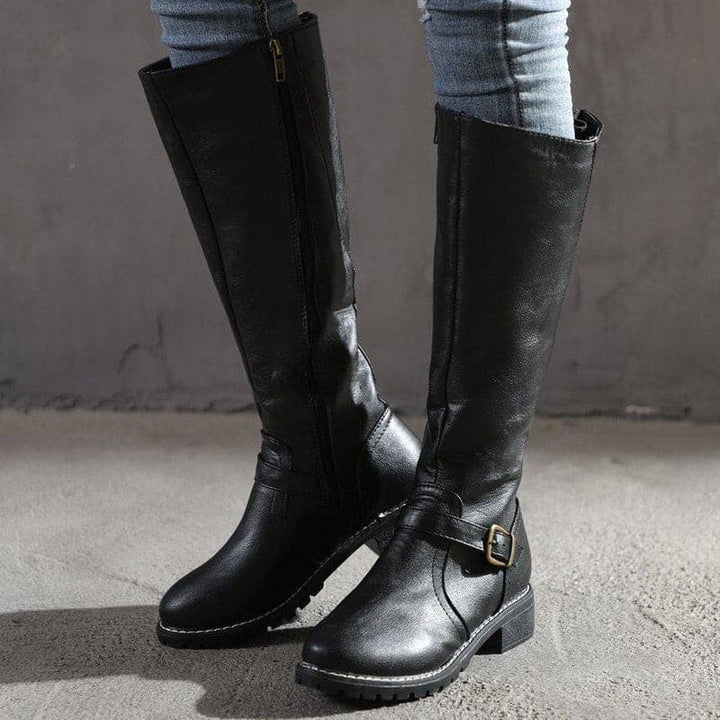Elizabeth | Classic Buckle Knee-High Boots for Women - Image 4