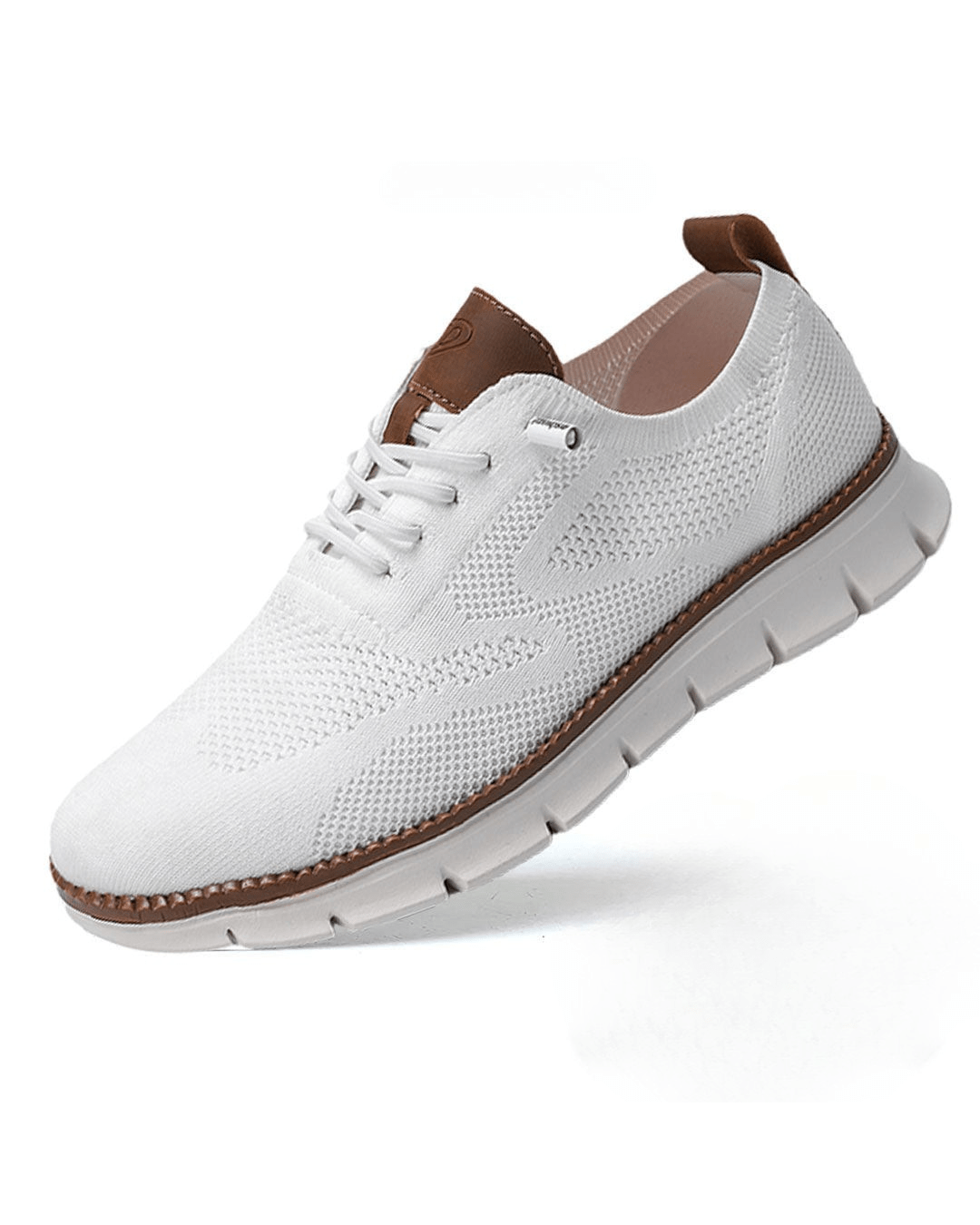 Unisex lace-up sneakers with textured panels and a white segmented sole