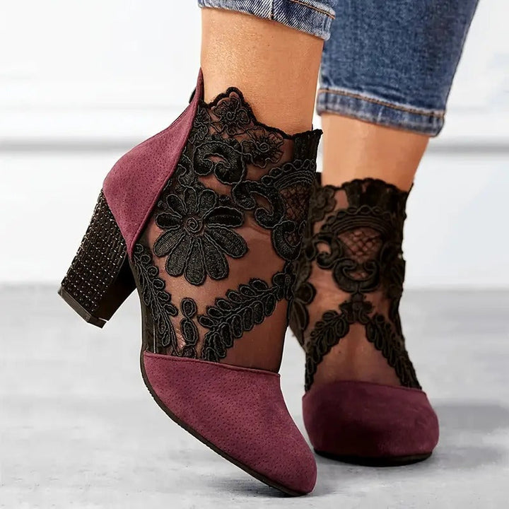 Charlotte | Women's White Heels - Image 1