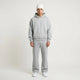 Men's hooded tracksuit set with oversized sweatshirt and full-length joggers