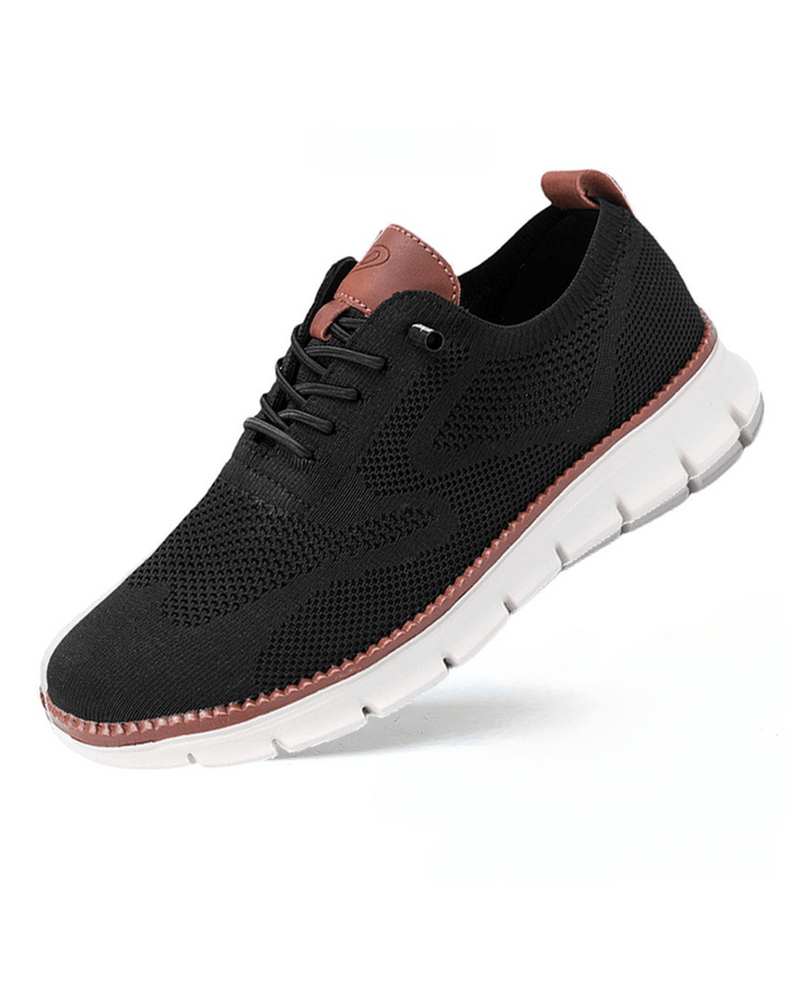 Unisex lace-up sneakers with textured panels and a white segmented sole