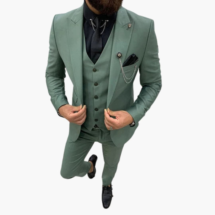 Caleb | Men's Slim Fit Three Piece Formal Suit