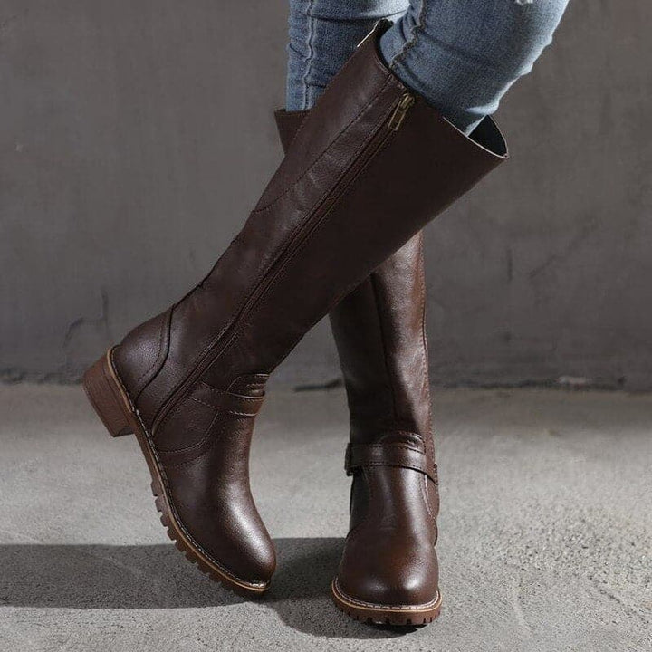 Elizabeth | Classic Buckle Knee-High Boots for Women - Image 5