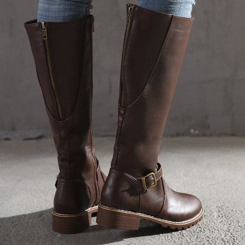 Elizabeth | Classic Buckle Knee-High Boots for Women - Image 6