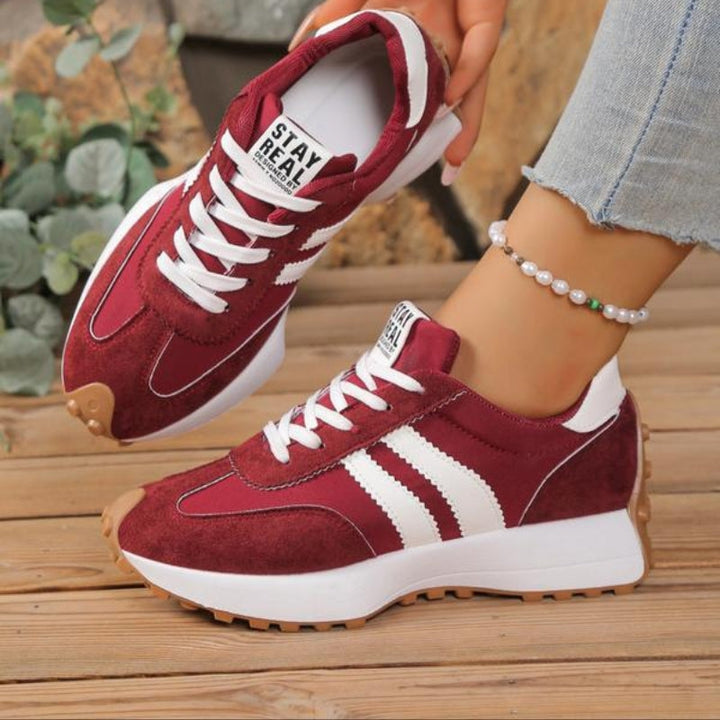 Reeve | Women's Retro Platform Sneakers Lace Up Chunky Sole