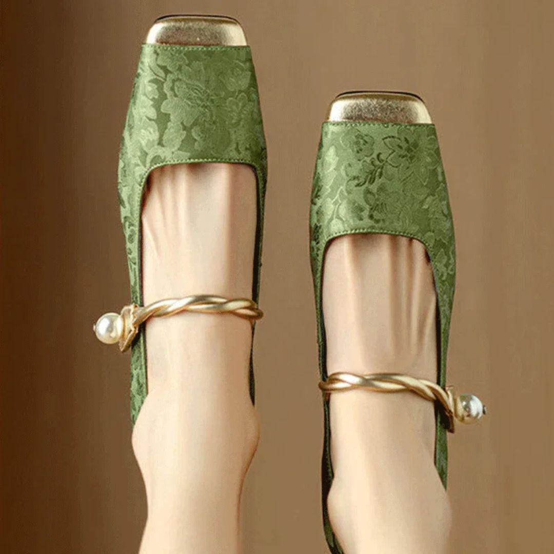 Isabella | Women's Gold Heels - Image 3