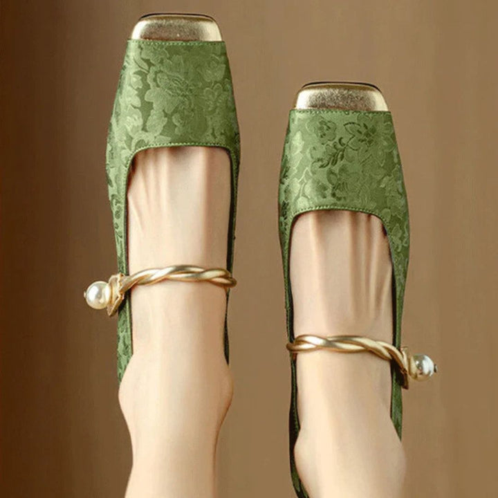 Isabella | Women's Gold Heels - Image 3