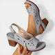 Women's Orthopaedic Heeled Sandals - Arch Support, Comfort, Sizes UK 3-8