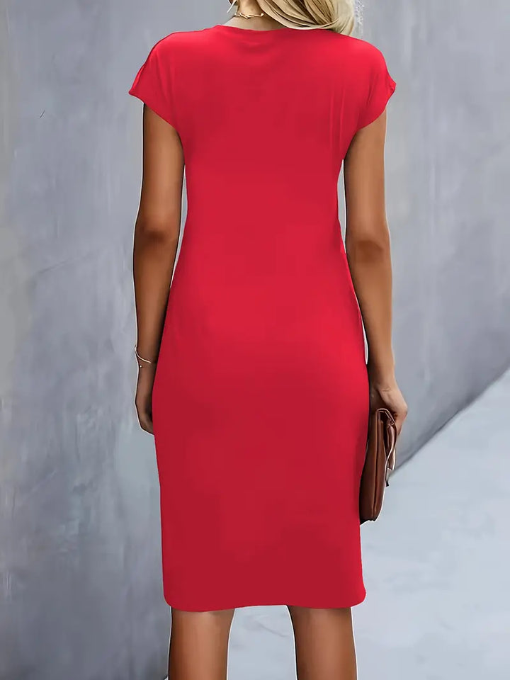 Katie | Women’s Classic Short Sleeve Bodycon Dress - Image 5