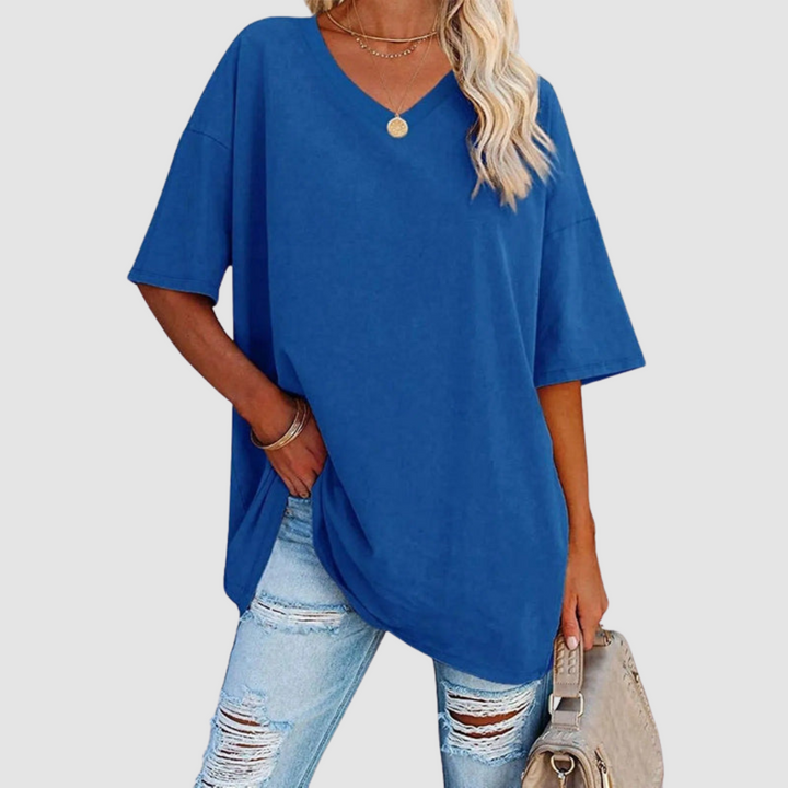 Women's V-Neck T-Shirt — Lightweight Elegant Summer Tee